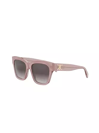 CELINE | Triomphe rote eckige Sonnenbrille | rosa